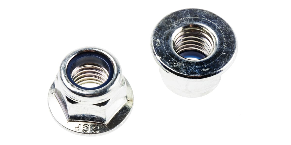 Product image for Zinc plated steel self-locking nut,M10