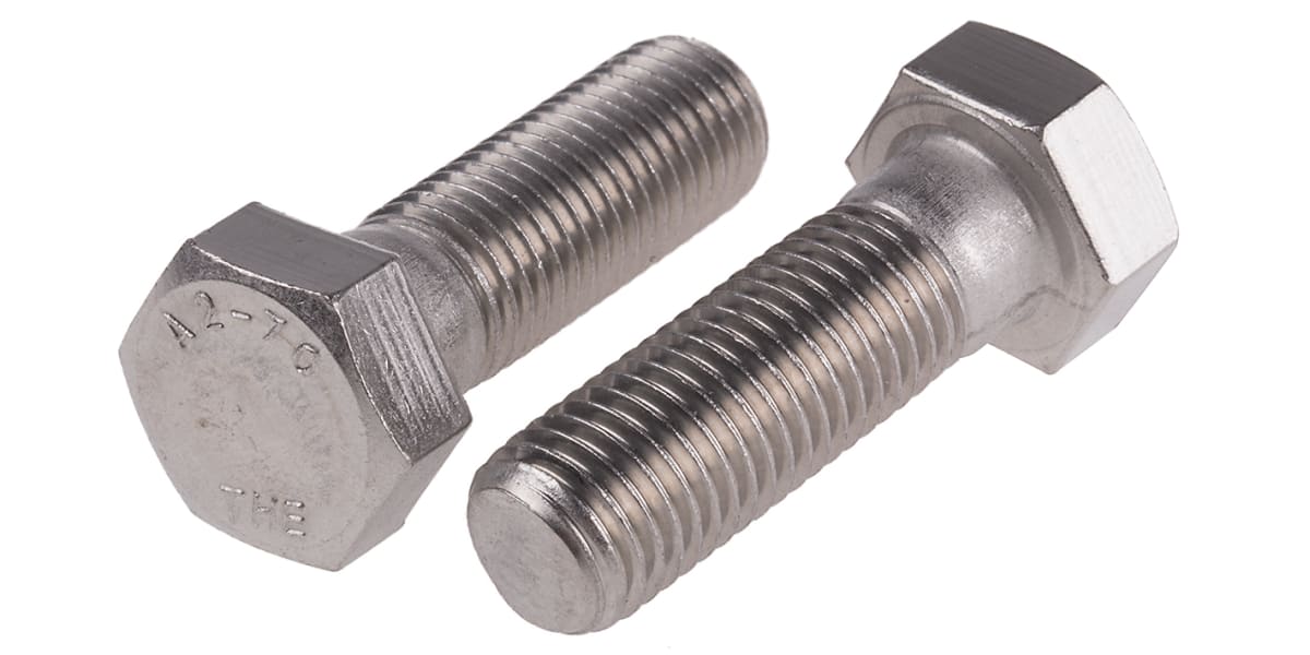 Product image for A2 s/steel hex head set screw,M16x50mm