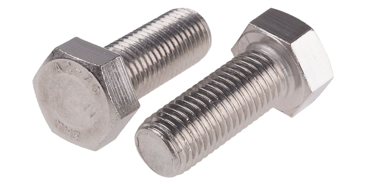 Product image for A2 s/steel hex head set screw,M20x50mm