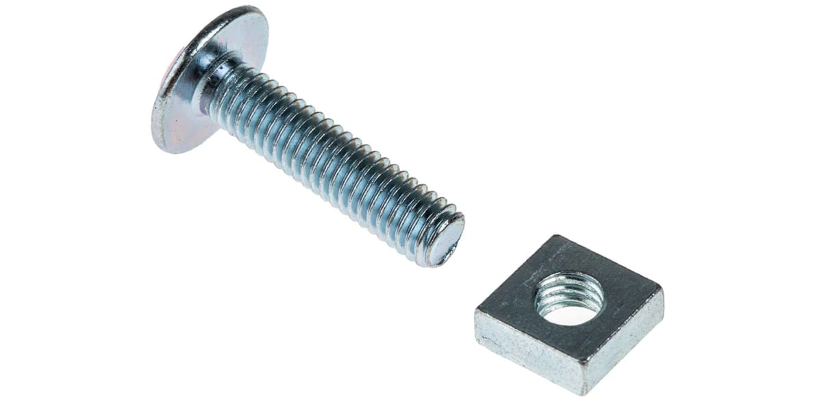 Product image for Zn plated steel roofing bolt&nut,M6x25mm