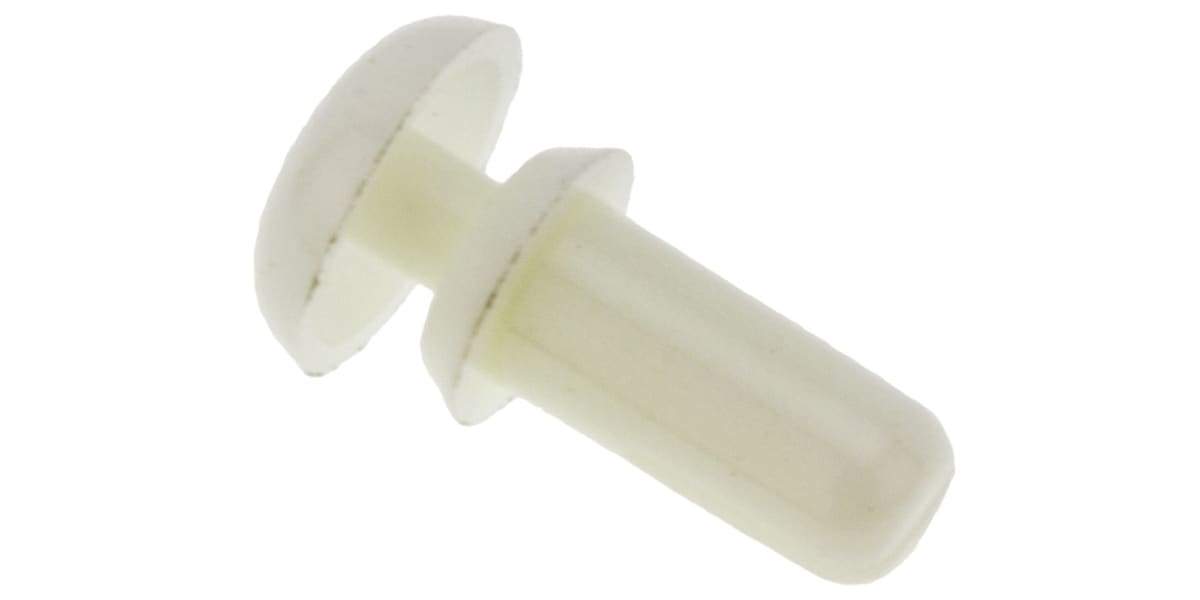 Product image for WHT PLASTIC SNAP-IN RIVET,2.6-2.7MM DIA