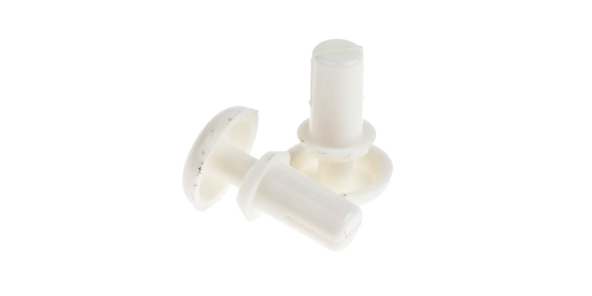 Product image for WHT PLASTIC SNAP-IN RIVET,3.1-3.2MM DIA