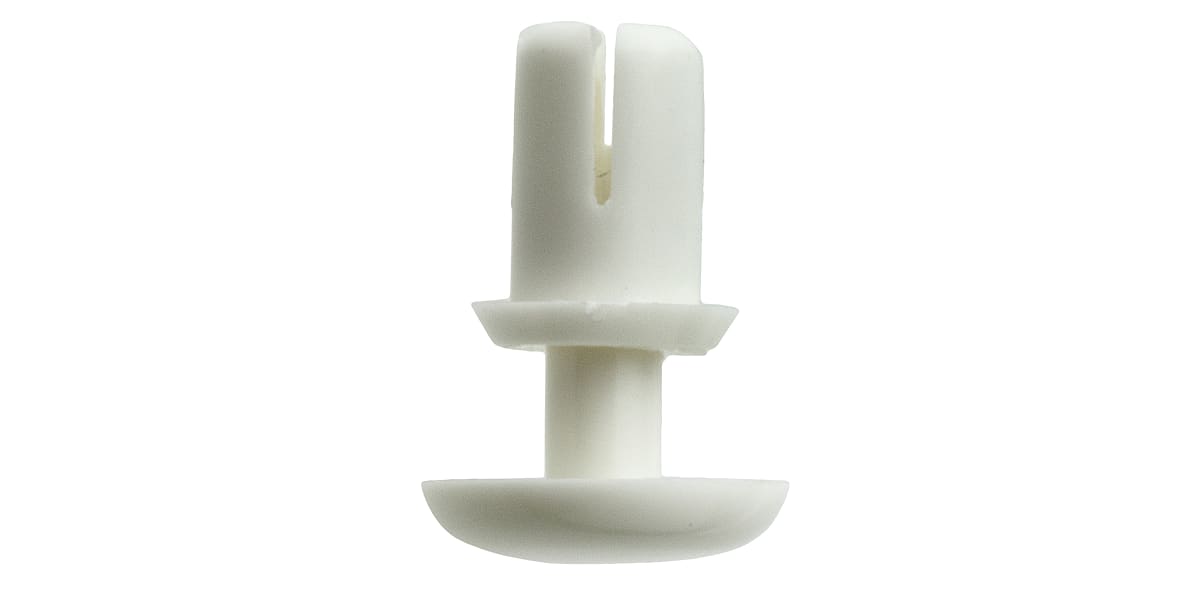 Product image for WHITE PLASTIC SNAP-IN RIVET,4-4.1MM DIA