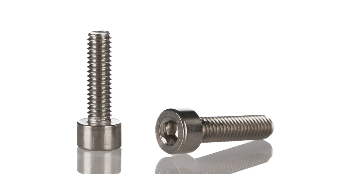 Product image for A2 s/steel hex socket cap screw,M4x12mm