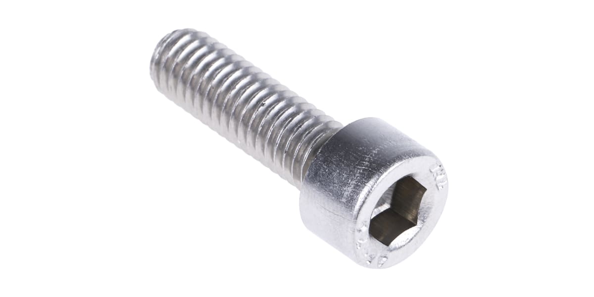 Product image for A2 s/steel hex socket cap screw,M6x20mm