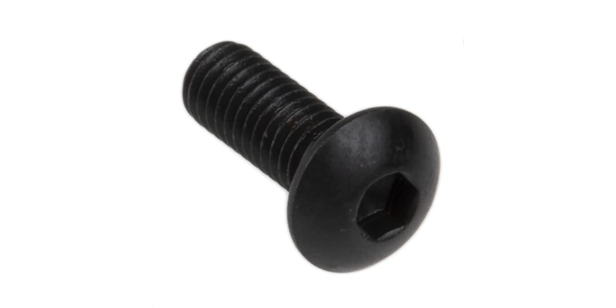 Product image for Blk steel skt button head screw,M3x8mm