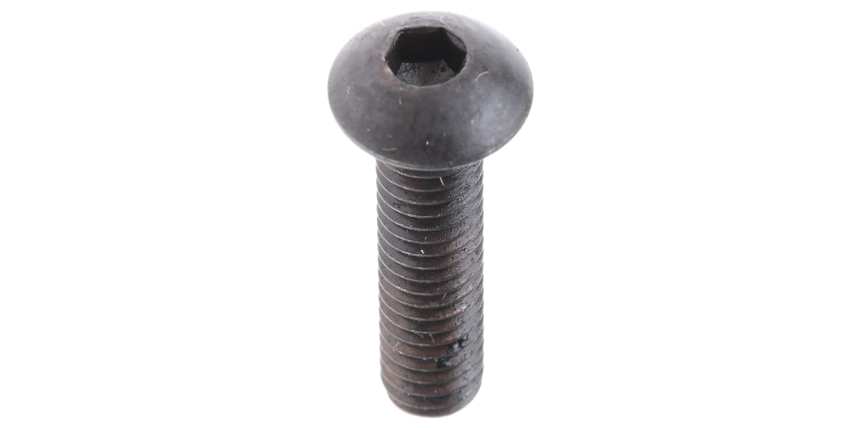 Product image for Blk steel skt button head screw,M4x16mm