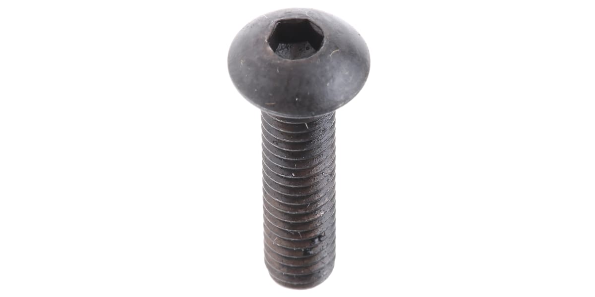 Product image for Blk steel skt button head screw,M4x16mm