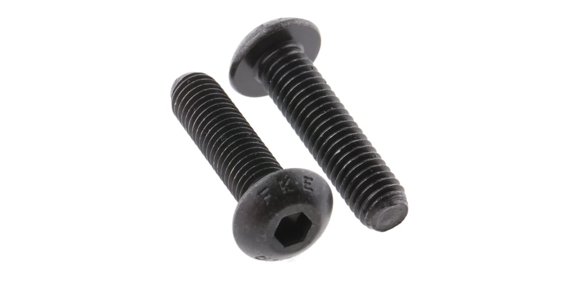 Product image for Blk steel skt button head screw,M5x20mm