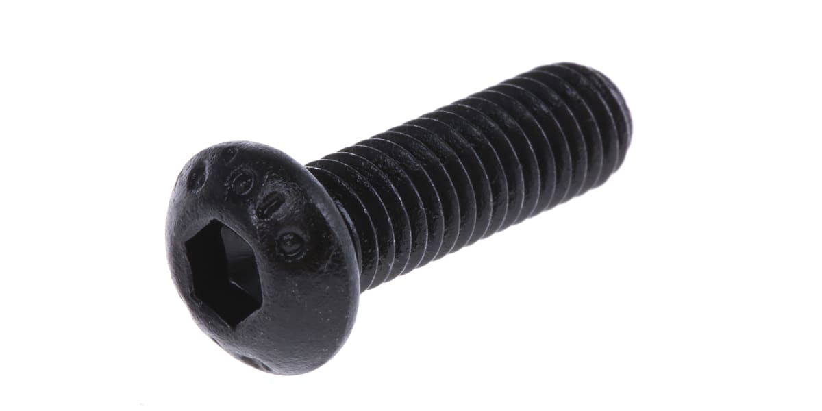 Product image for Blk steel skt button head screw,M6x20mm