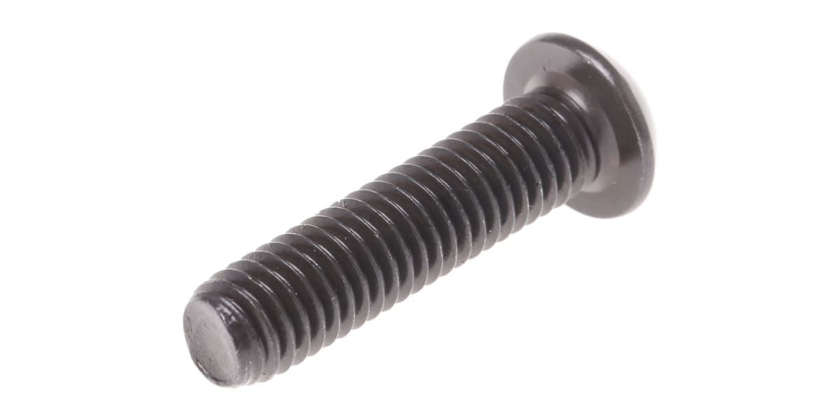 Product image for Blk steel skt button head screw,M6x25mm