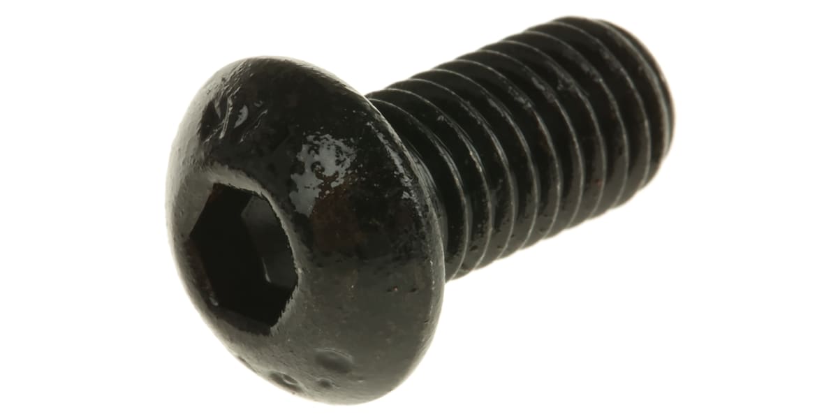 Product image for Blk steel skt button head screw,M8x16mm