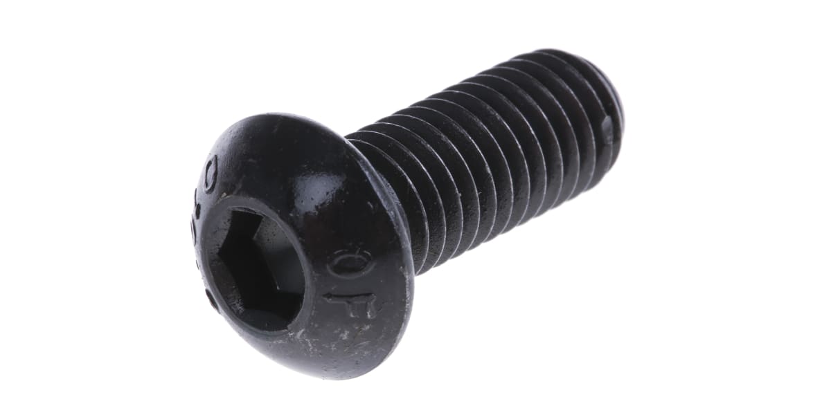 Product image for Blk steel skt button head screw,M8x20mm