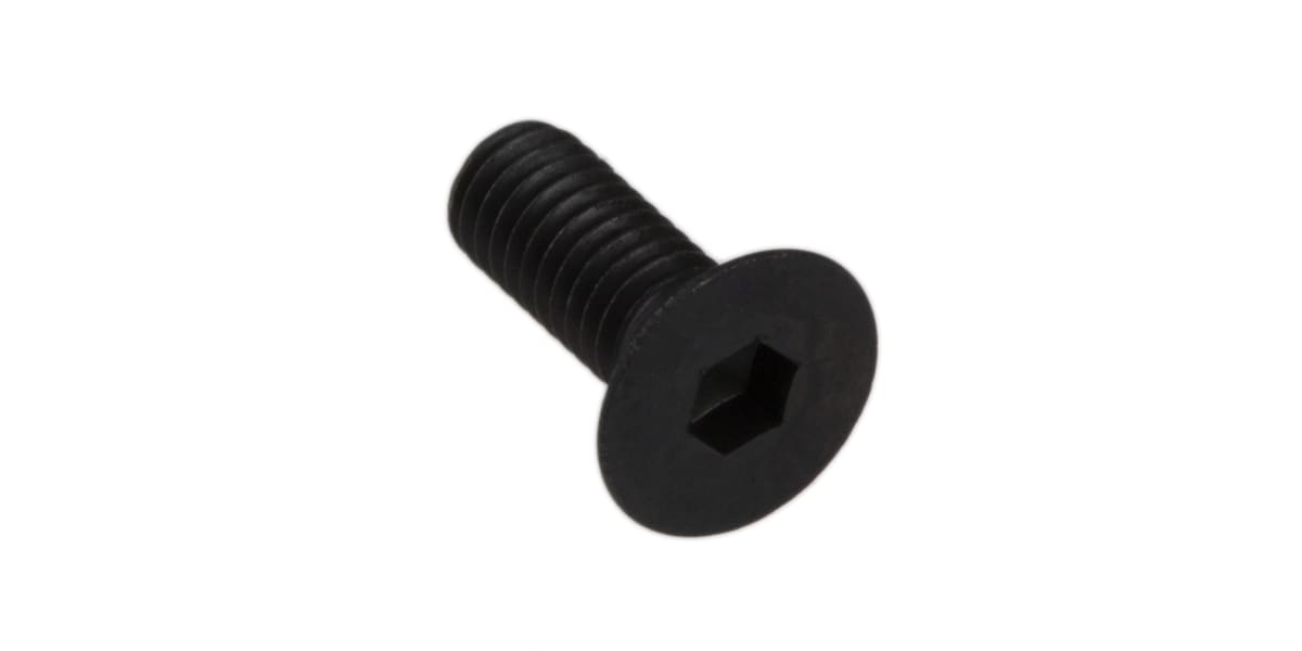 Product image for Blk steel hex skt csk head screw,M3x8mm