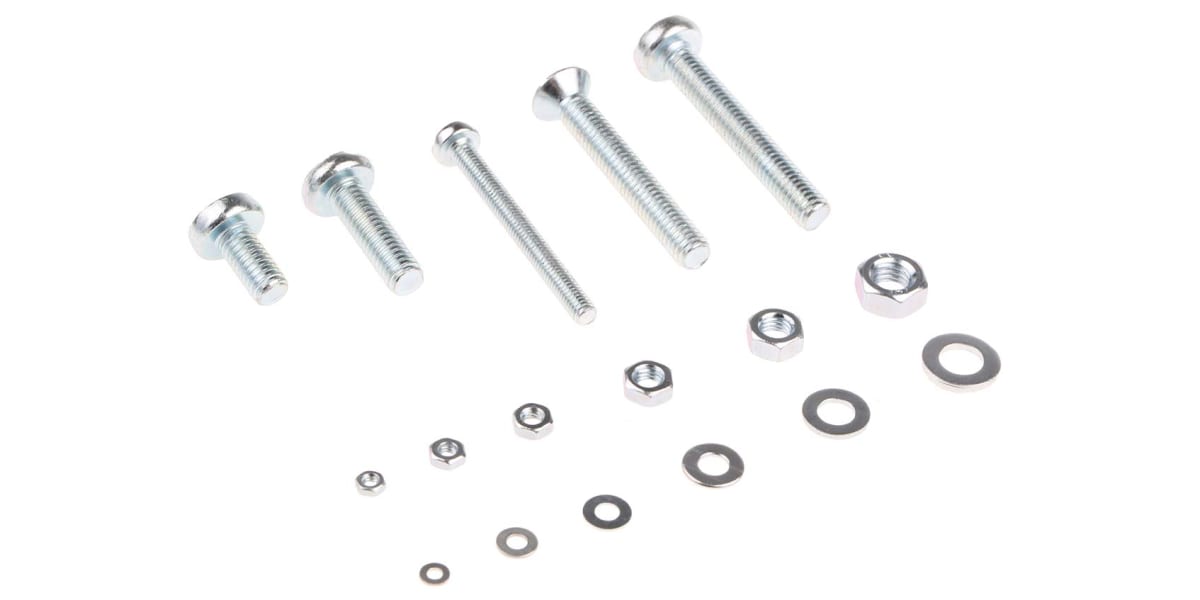 Product image for ZnPt steel cross pan/csk head screw kit