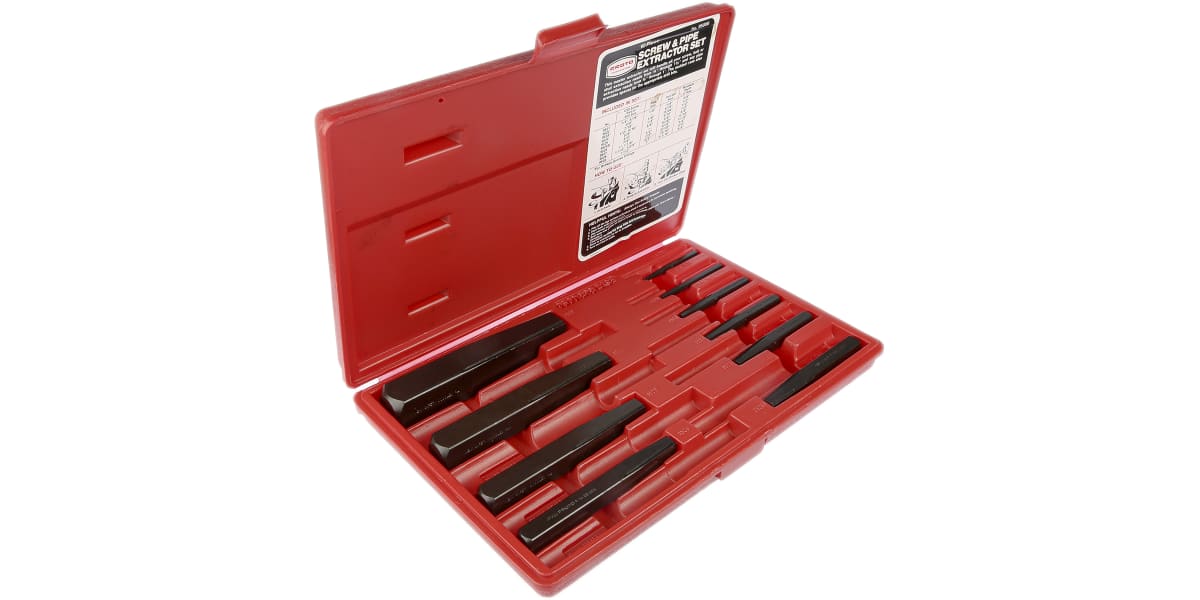 Product image for Stanley Proto 10 piece Carbon Steel Screw Extractor Set