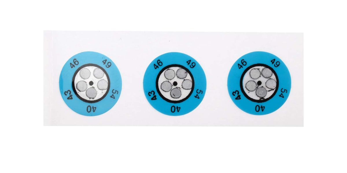 Product image for 5 level temp sensitive label,40-54degC