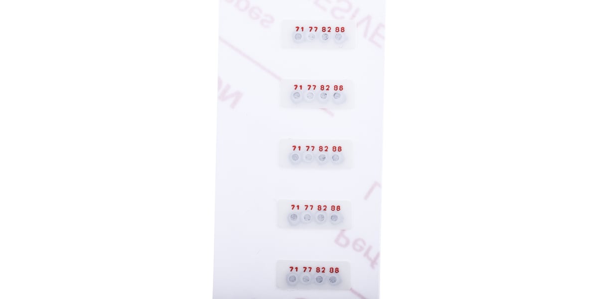 Product image for 4 level temp sensitive label,71-88degC