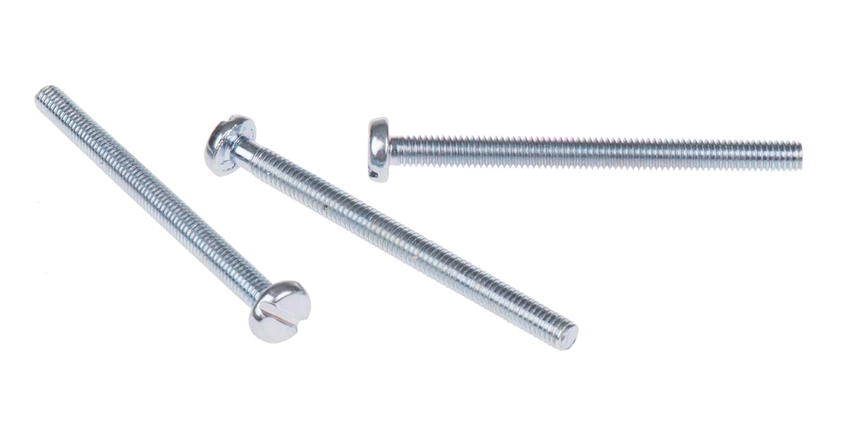 Product image for ZnPt steel slot pan head screw,M4x50mm