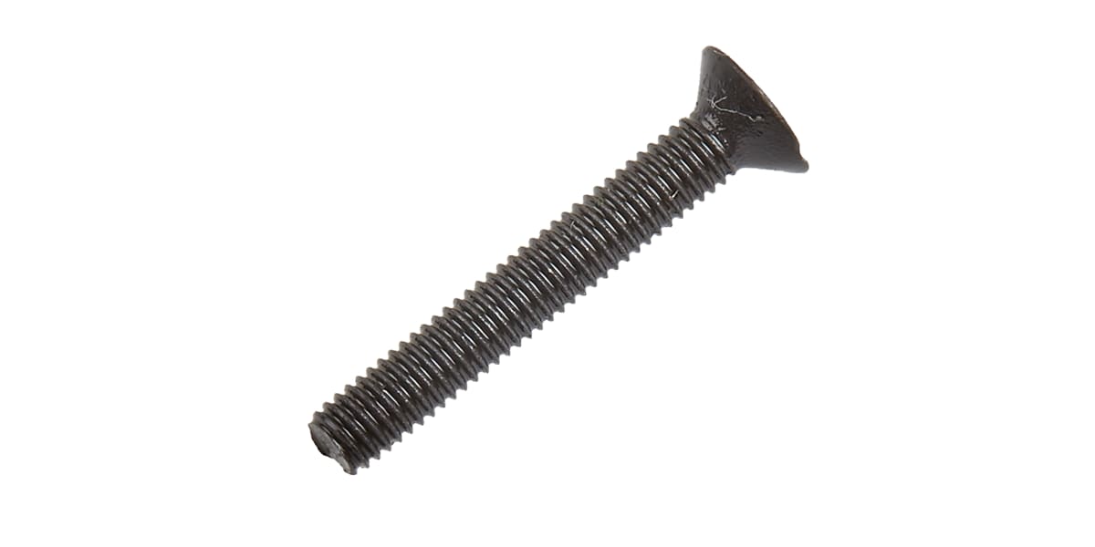 Product image for Blk steel hex skt csk head screw,M3x20mm