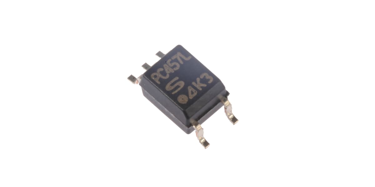 Product image for Sharp, PC457L0NIP0F DC Input Transistor Output Optocoupler, Surface Mount, 5-Pin Mini-Flat