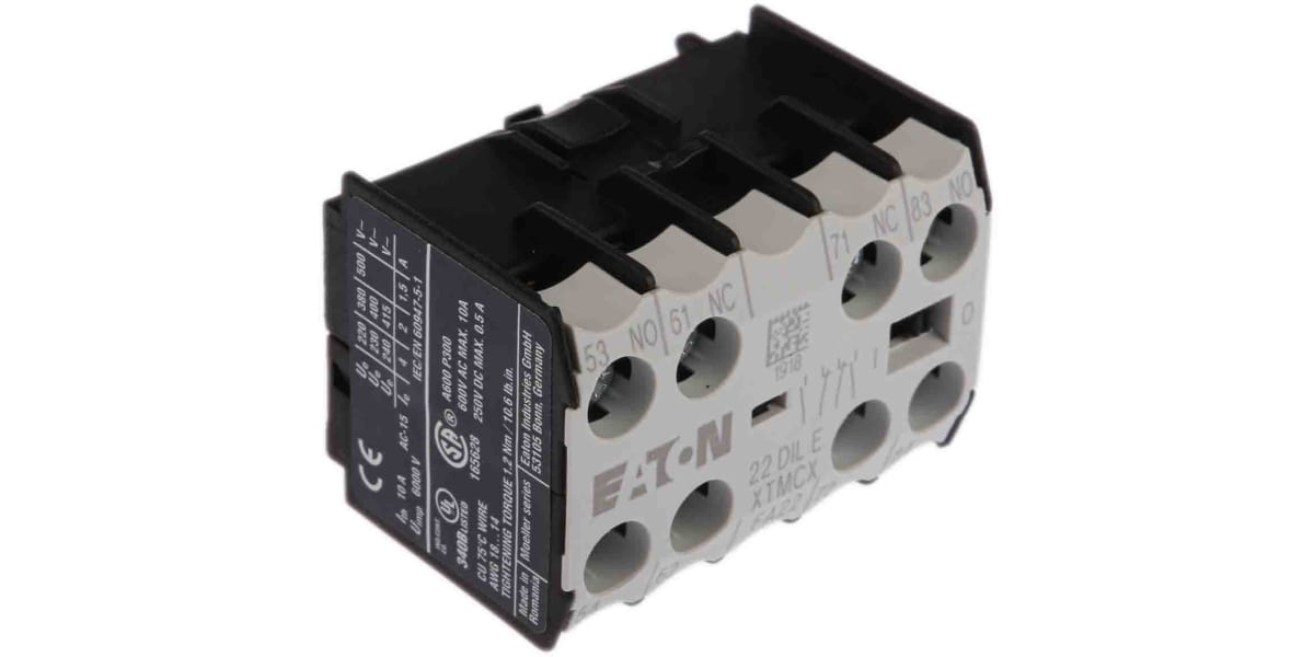 Product image for 2NO 2NC AUXILIARY MODULE,10A I(TH)