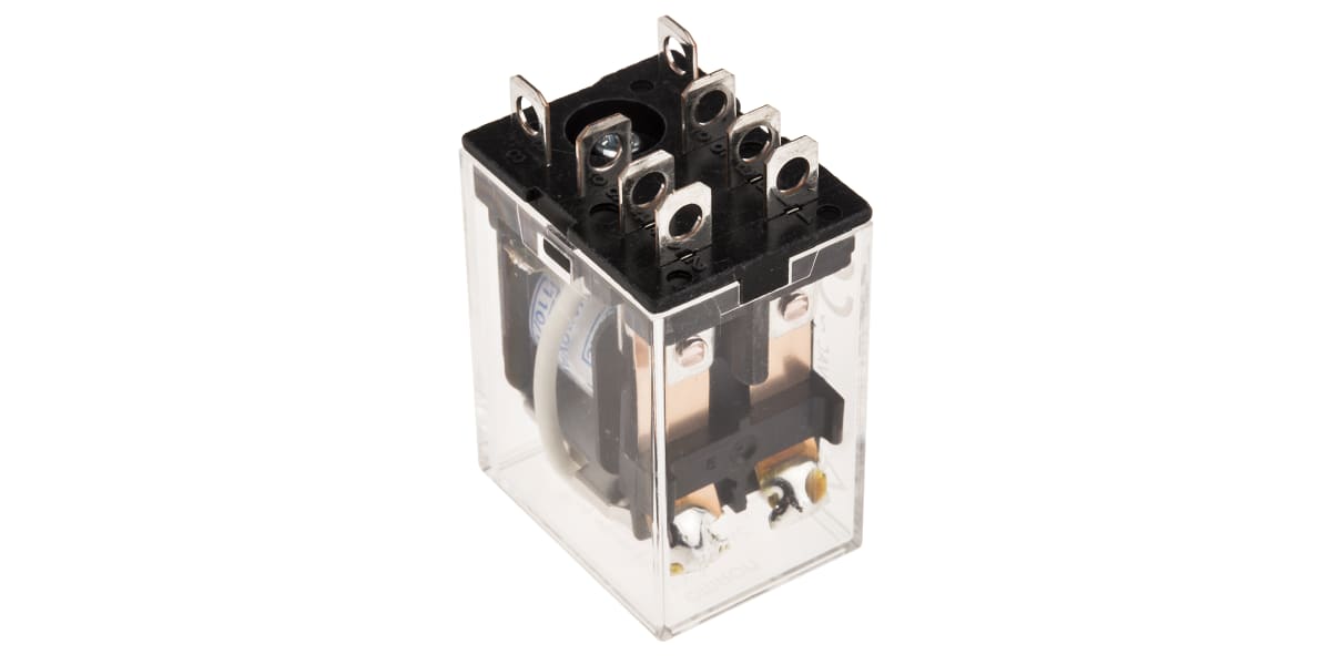 Product image for DPDT mini plug-in relay,10A 110Vac coil