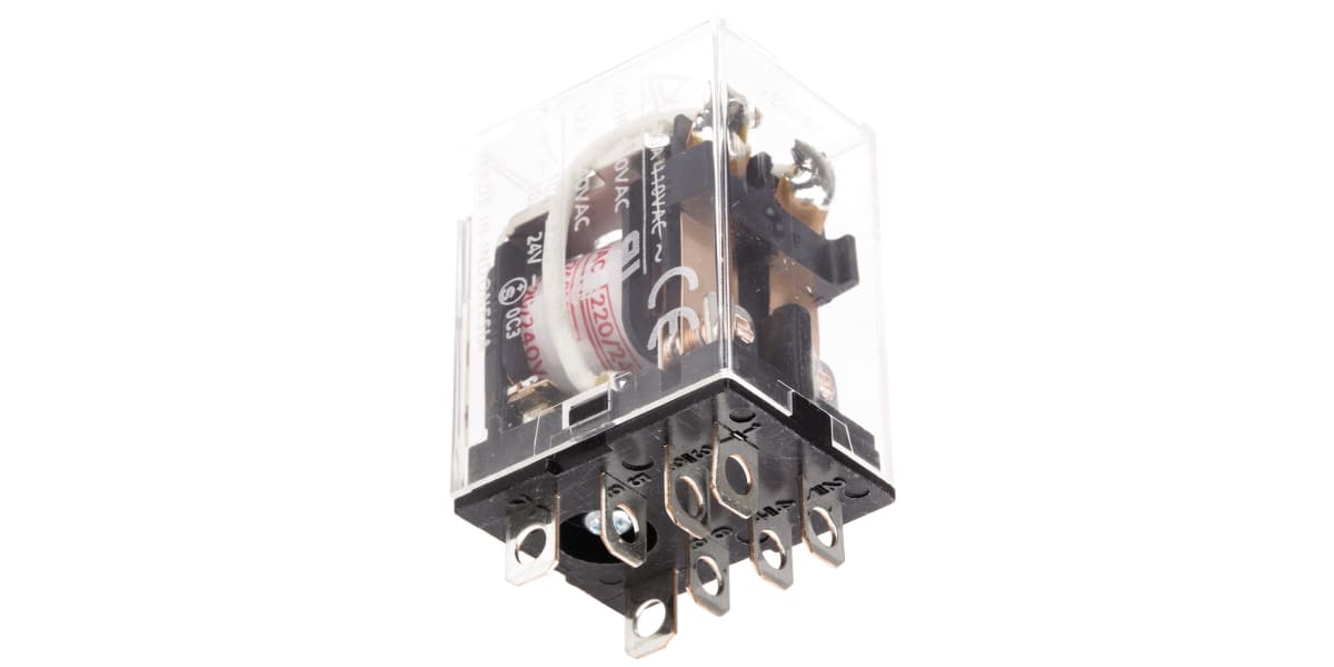 Product image for DPDT mini plug-in relay,10A 230Vac coil