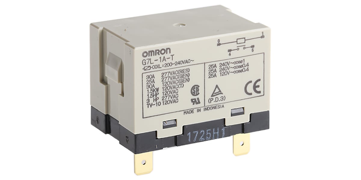 Product image for DPNO HD POWER RELAY,25A 225VAC COIL