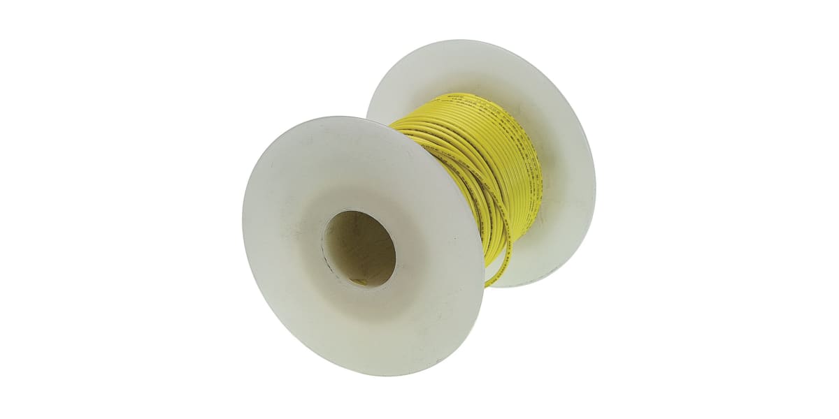 Product image for Wire 18 AWG PVC 300V UL1007 Yellow 30m