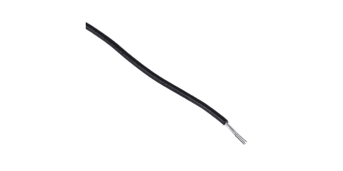 Product image for Wire 22 AWG PVC 300V UL1007 Black 30m