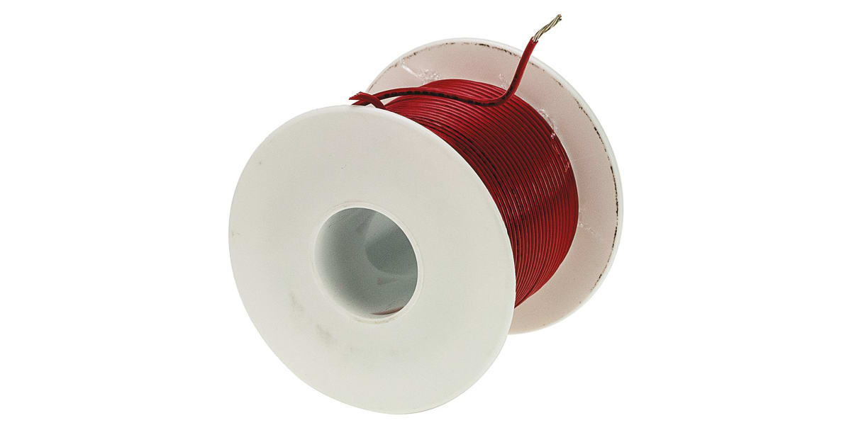 Alpha Wire Red 0.75 mm² Hook Up Wire, 18 AWG, 16/0.25 mm, 30m, PVC  Insulation