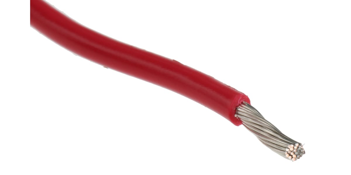 Product image for Wire 16 AWG PVC 300V UL1007 Red 30m