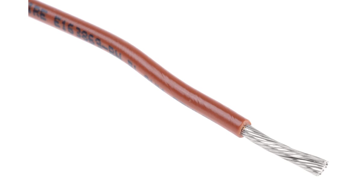 Product image for Wire 16 AWG PVC 300V UL1007 Brown 30m