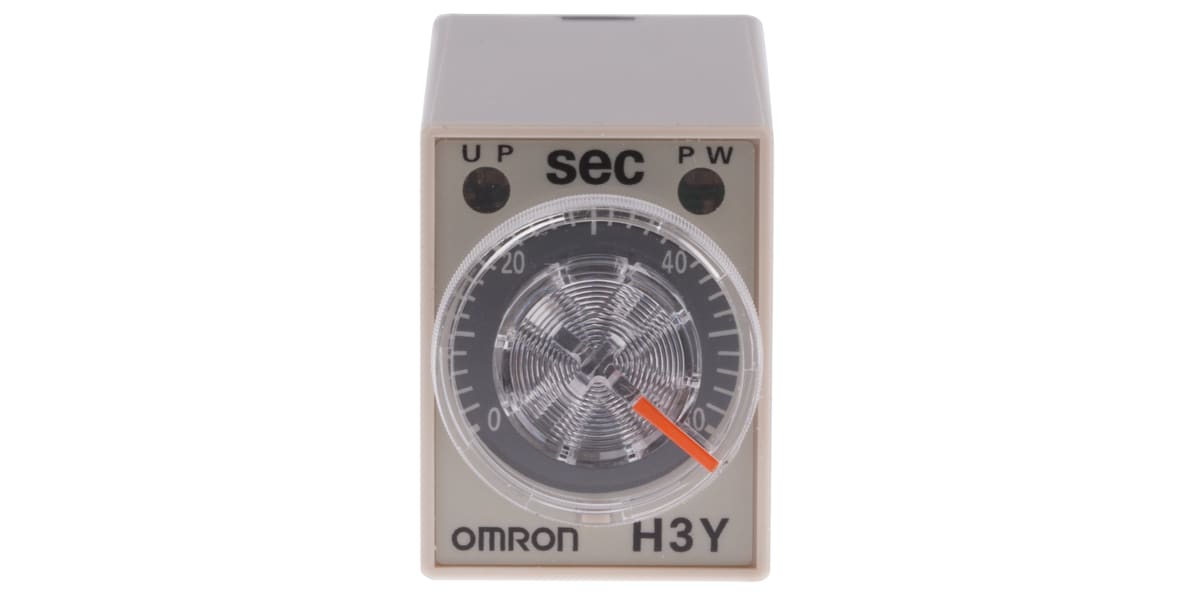 Product image for 4PDT min on delay timer,2-60sec 24Vac/3A