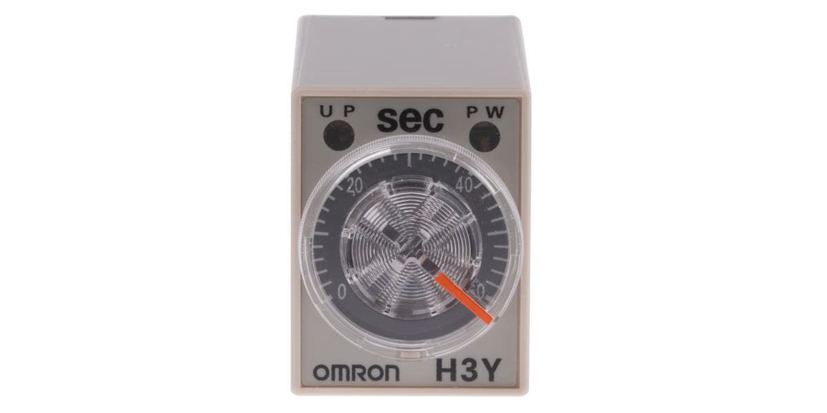 Product image for 4PDT min ondelay timer,2-60sec 110Vac/3A