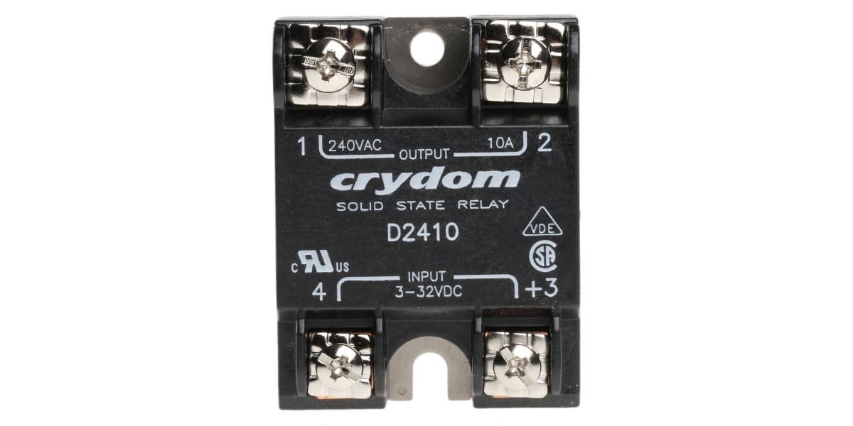 Product image for Sensata / Crydom 10 A rms Solid State Relay, Zero Cross, Surface Mount, SCR, 280 V rms Maximum Load