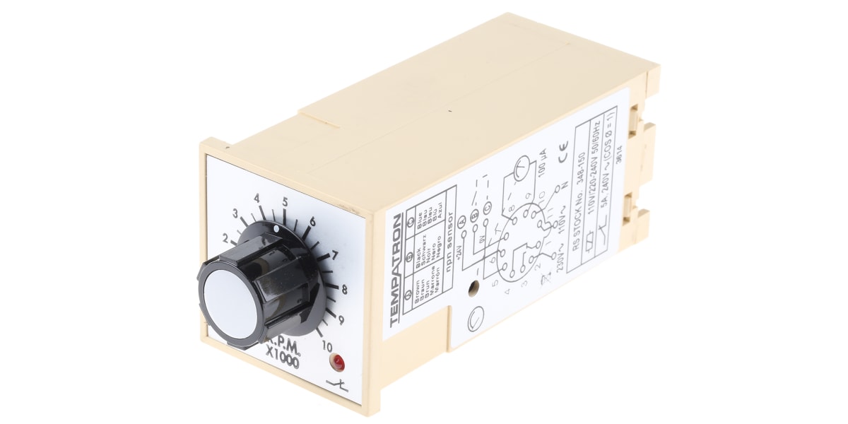 Product image for TACHOMETER RELAY WITH LED,110VAC/240VAC