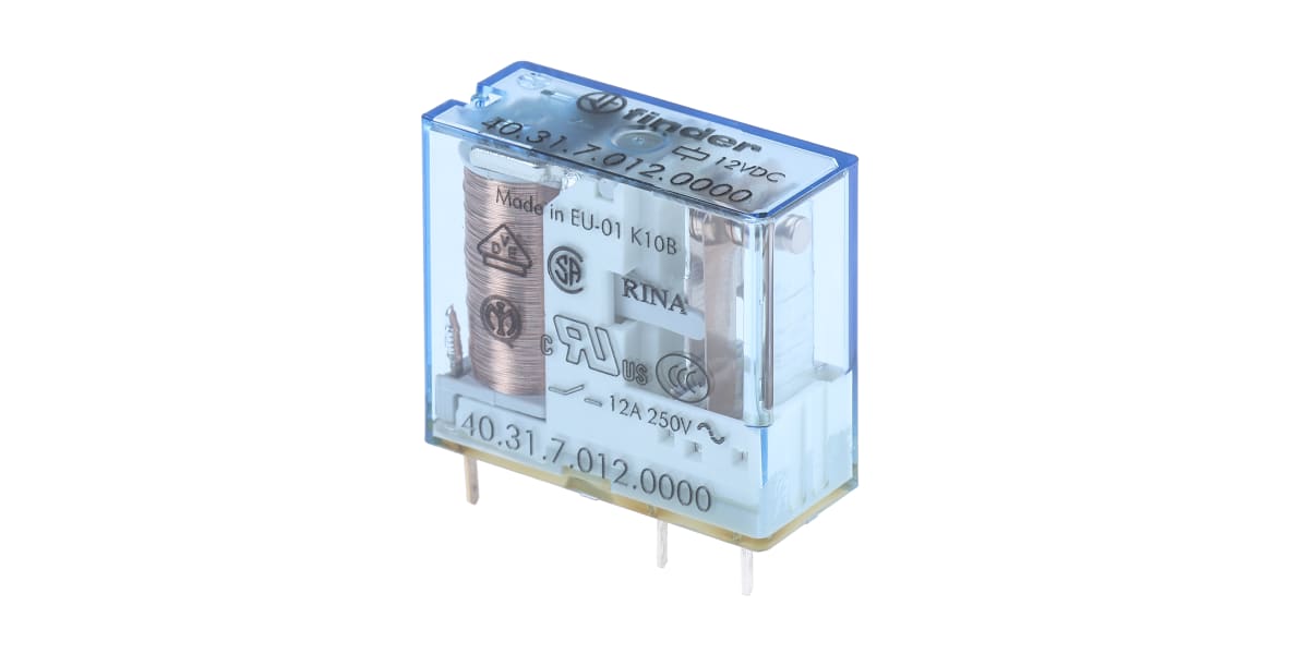 Product image for SPDT MINIATURE PCB RELAY,10A 12VDC COIL