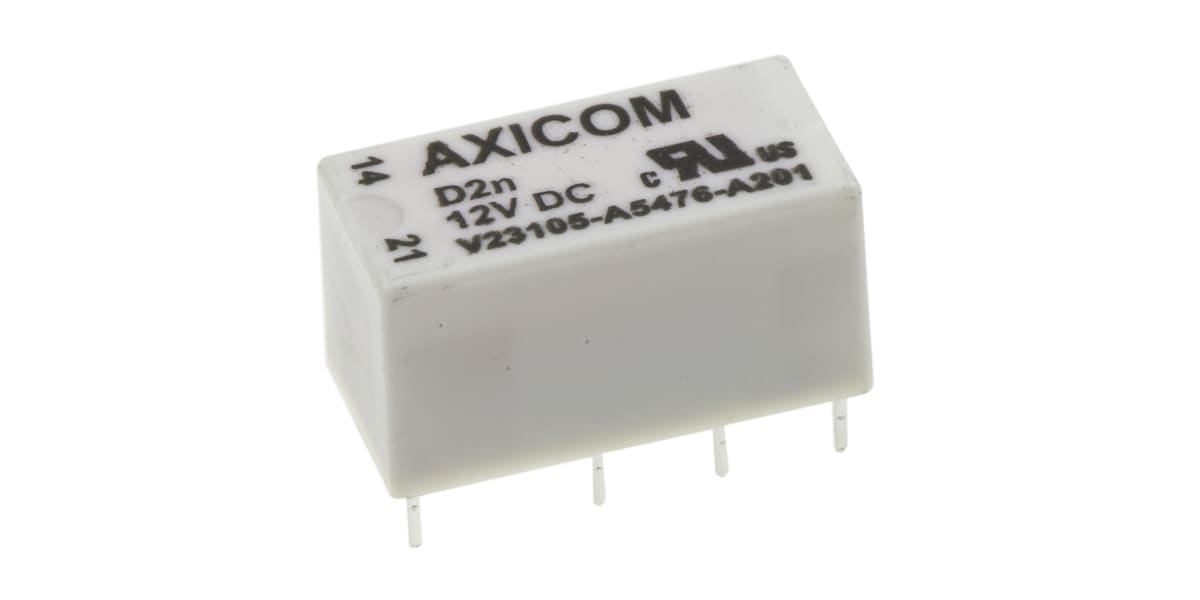 Product image for DPDT subminiature relay,3A 12Vdc coil