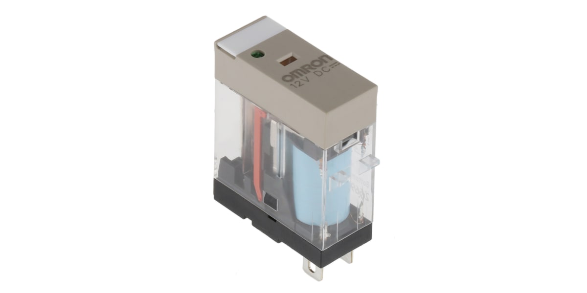 Product image for SPDT plug-in power relay,10A 12Vdc coil