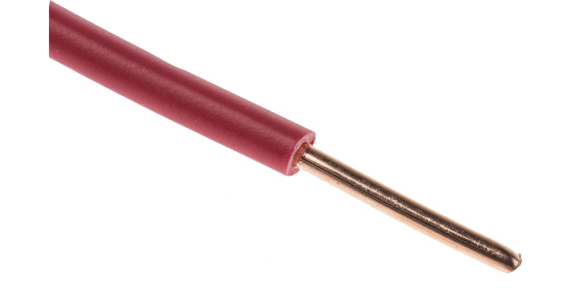 Product image for Red rigid switchgear cable,1/1.78mm