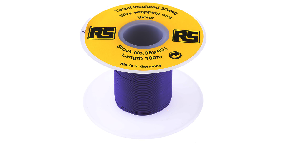 Product image for Violet Tefzel(R) wrapping wire,30awg100m