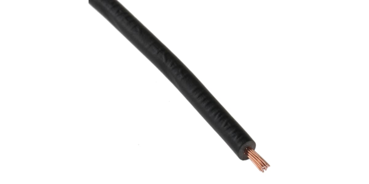 Product image for 2491X black equipment wire,0.5sq.mm 100m