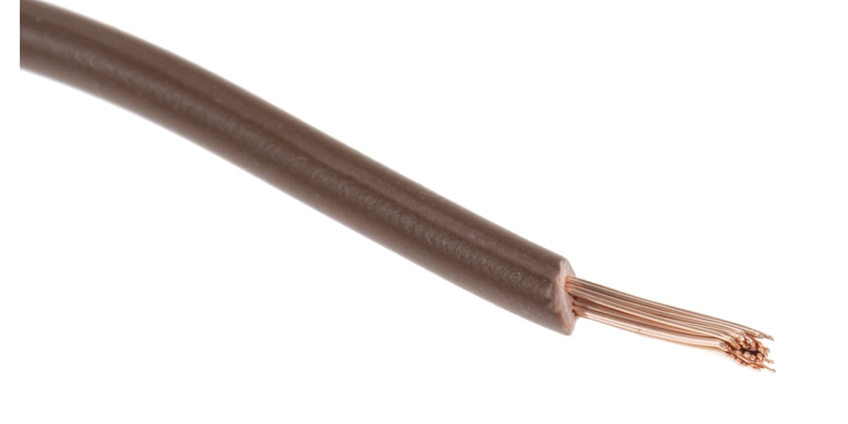 Product image for 2491X brown equipment wire,1sq.mm 100m