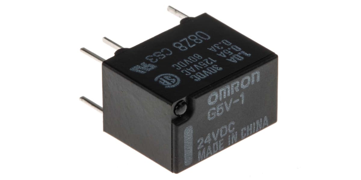 Product image for SPDT PCB RELAY,1A 24VDC COIL 3840OHM