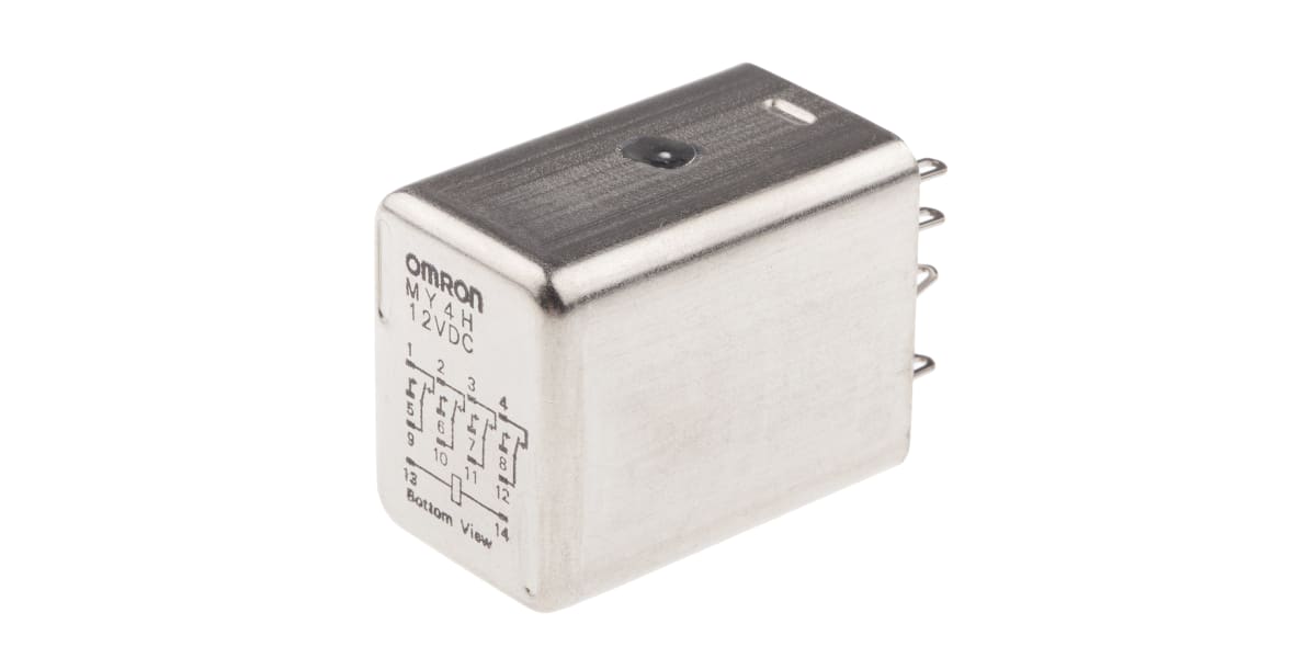 Product image for 4PDT mini plug-in relay,3A 12Vdc coil