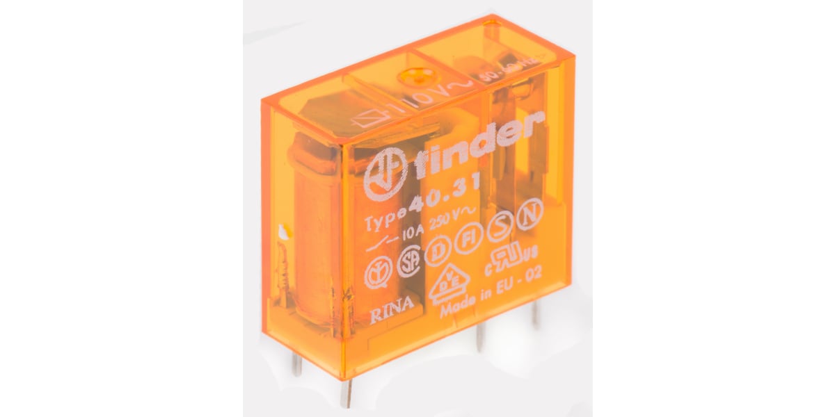 Product image for SPDT MINIATURE PCB RELAY,10A 110VAC COIL