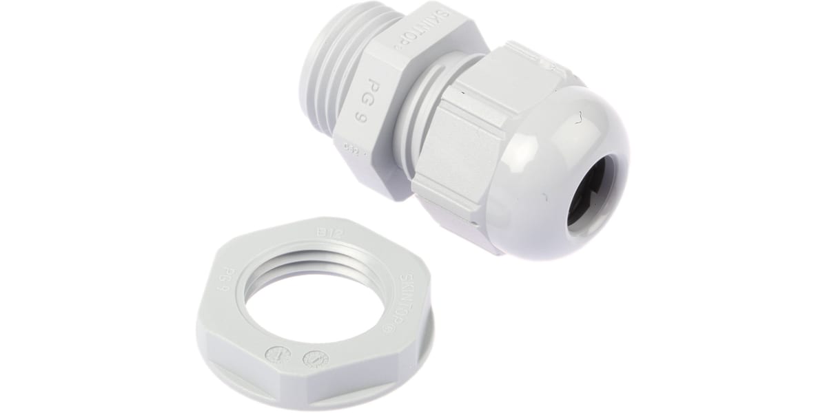 Product image for Cable gland, nylon, grey, PG9, IP68