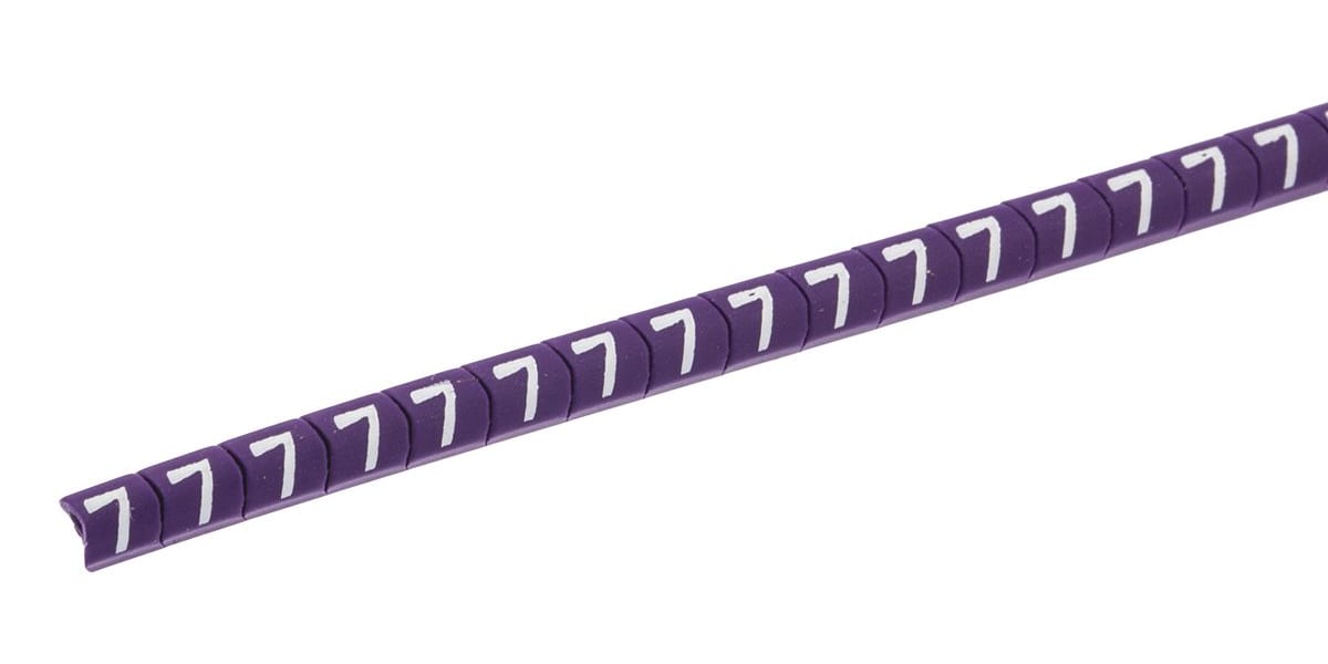 Product image for Helagrip cable marker, 1-3mm, legend 7